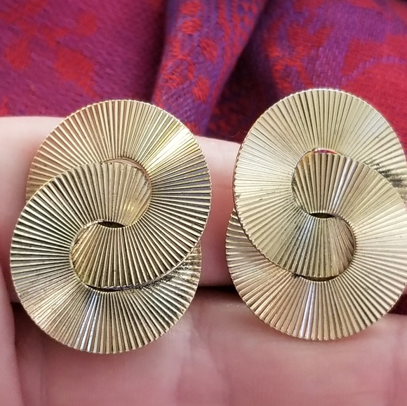 Vintage Napier Sterling Silver vermeil earrings - Picture 9 of 10